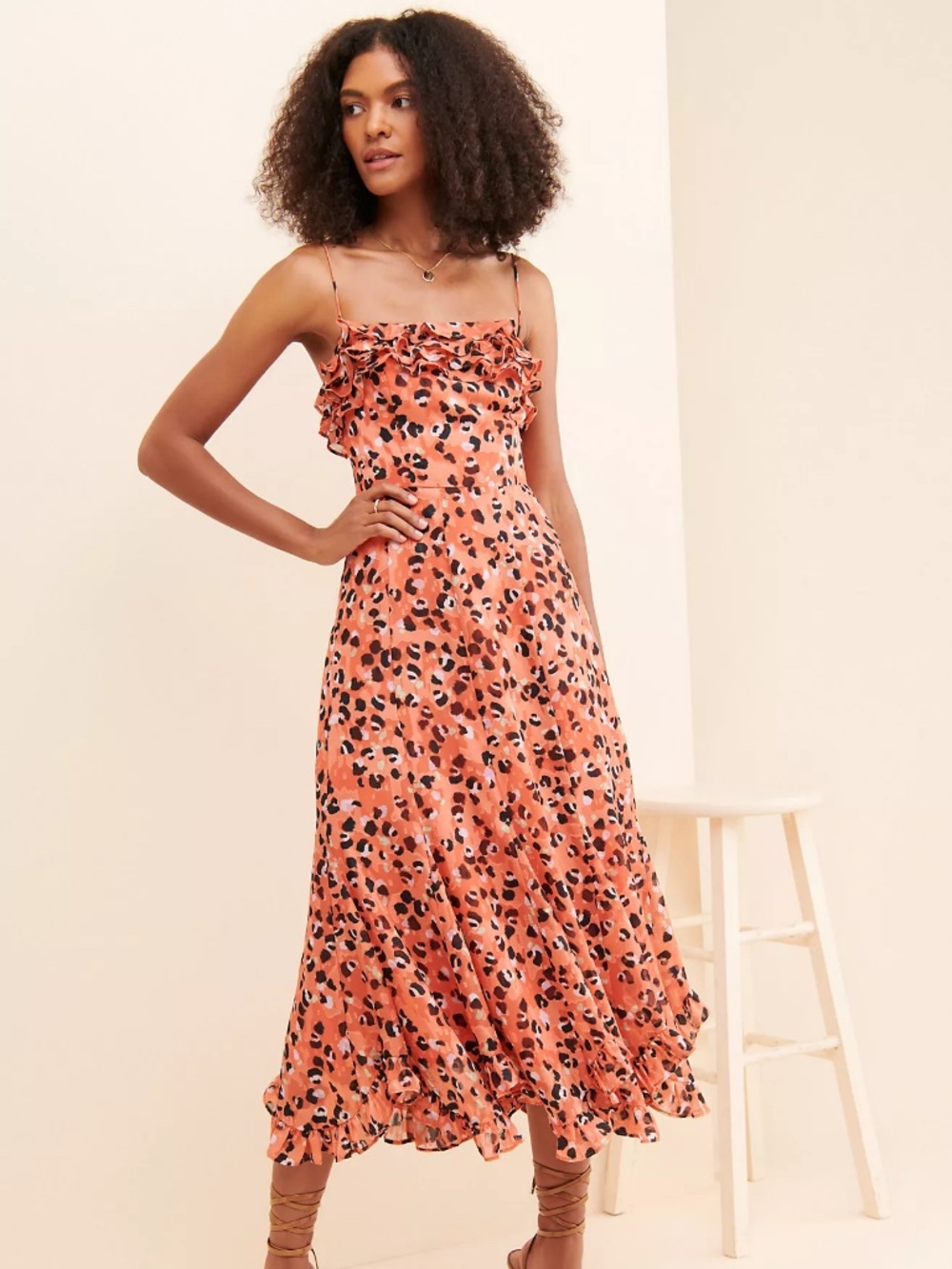 Hutch Ruffle Midi Dress